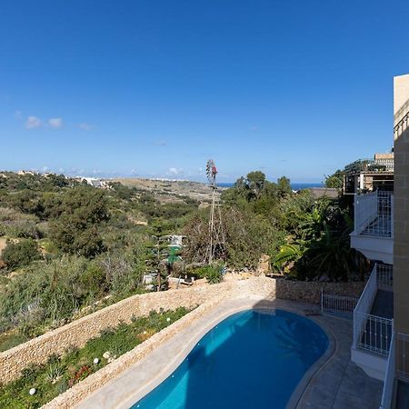 Gozo - Apartment With Stunning Views & Shared Pool Xagħra Dış mekan fotoğraf
