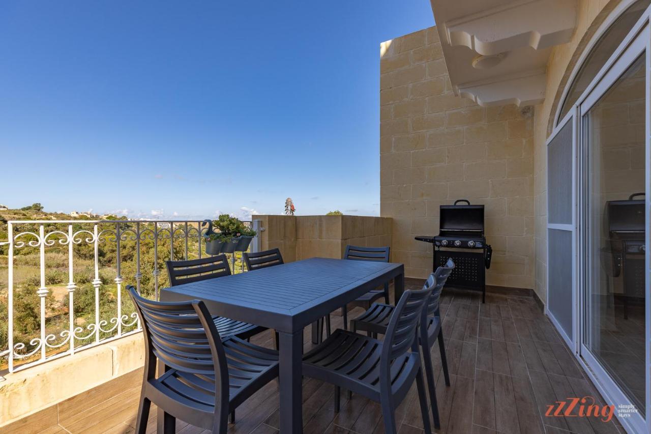 Gozo - Apartment With Stunning Views & Shared Pool Xagħra Dış mekan fotoğraf