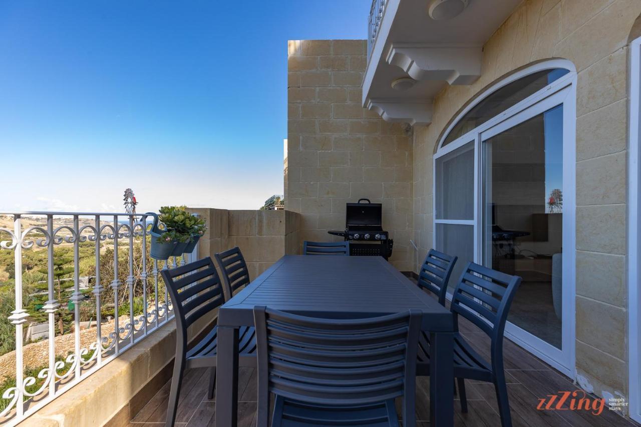 Gozo - Apartment With Stunning Views & Shared Pool Xagħra Dış mekan fotoğraf