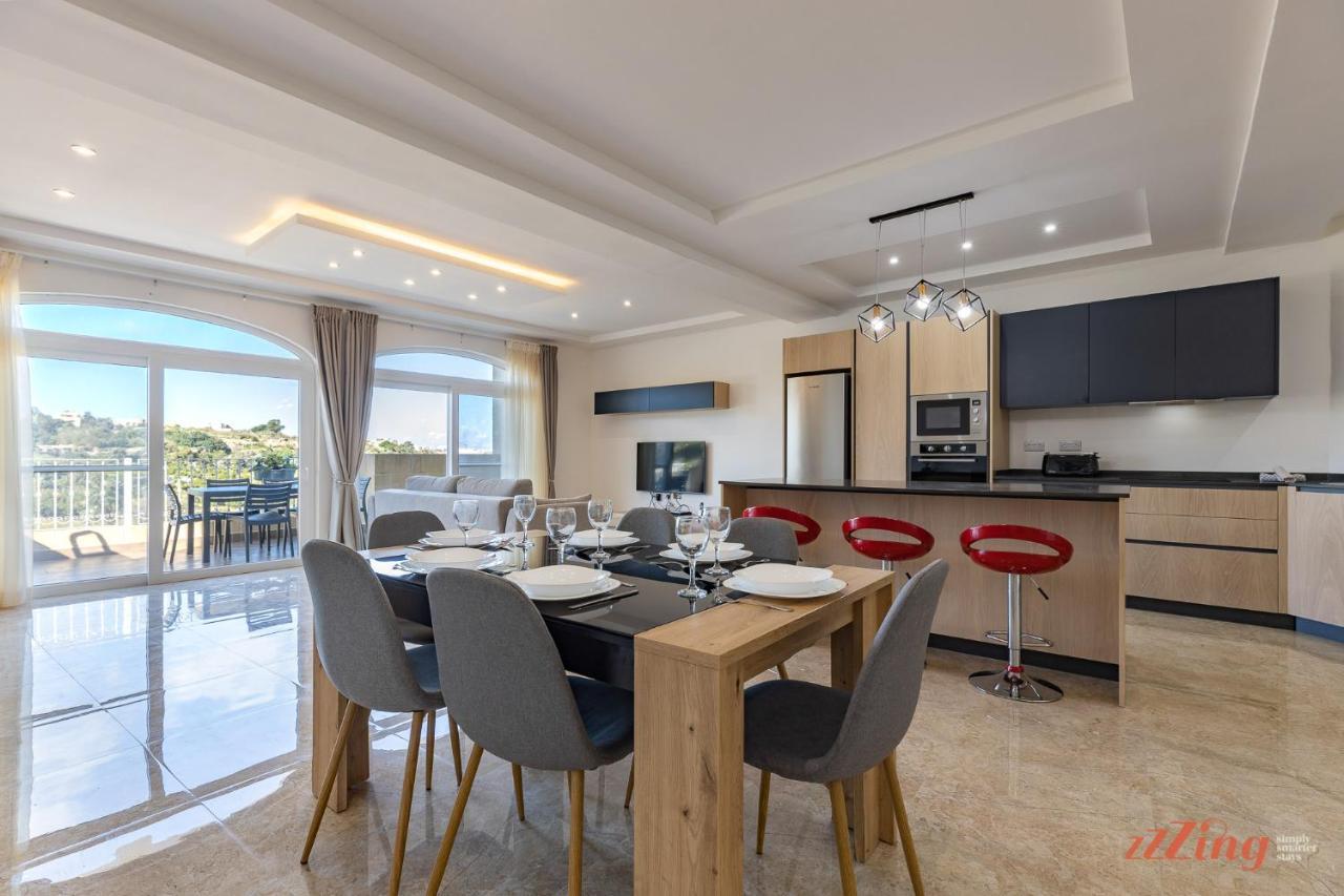 Gozo - Apartment With Stunning Views & Shared Pool Xagħra Dış mekan fotoğraf